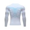 American Basketball Jersey Gym Coach Wear Masculino manga comprida esportes base apertada Quick-drying respirável Stretch Shaper