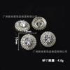 Botones de circonio de alta calidad botones de cristal de mariposa copo de nieve botones de cristal para bricolaje traje abrigo abrigo gemelos broche accesorios