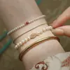 Pulsera emocionalmente estable, pulsera de perlas Shijia para mujer, nuevo estilo de moda 2025, pulsera apilable de lujo accesible de estilo nacional