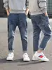 Pantalones Vaqueros para Niños, Tendencia Primavera y Otoño, Pantalones tipo Papá para Niños, Ropa Infantil Azul, Pantalones para Niños, Pantalones de Abrigo, Estilo Holgado, Cómodo y Moderno