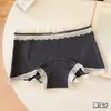 Ropa interior simple para mujer 10A Antibacteriana 2026 Nueva con Entrepierna Extendido de Algodón Puro, Calzoncillos tipo bóxer cómodos y transpirables para chica joven