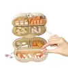 Caja Dispensadora de Medicamentos Estilo Malvavisco, Organizador Semanal de Pastillas de Siete Días, Pastillero Pequeño Portátil Estilo Crema, Caja de Medicamentos para Viaje