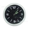 Reloj Luminoso 40mm Reloj Decorativo para Coche Reloj para Coche Reloj de Cuarzo Creativo Adornos Soporte de Reloj Redondo Pequeño
