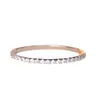 Wish Anillo de Pareja Nuevo de Venta Caliente Aliexpress Anillo de Diamantes de Fila Sencilla para Mujer Anillo Chapado en Oro Rosa