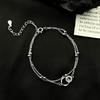 Pulsera Mobius de plata esterlina s925 nicho ins marea pulsera círculo moda fabricantes de joyería al por mayor de doble mano