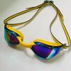 Gafas de Natación Especiales para Adultos, Gafas de Natación Electrochapadas Anti-Vaho de Alta Definición, Gafas de Natación para Entrenamiento Profesional, Gafas de Competición de Montura Pequeña, Gafas de Natación para Carreras