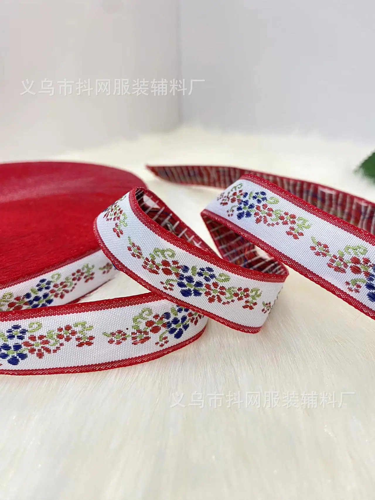 2cm提花刺绣织带