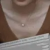 Collar de Mariposa de Plata de Ley S925 Aquamarina Versátil Diario para Mujer, No se Desvanece, Nicho, Gama Alta, Cadena para Clavícula de Lujo Accesible Nuevo
