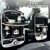 Bolsa de Almacenamiento Estilo Tablero de Mesa Pequeño para Coche Personalizada de Fábrica Bolsa de Almacenamiento Multifuncional para Coche con Dibujo de Panda Bolsa de Almacenamiento de Cuero