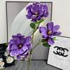 Magnolia Retro Simulada de 3 Cabezas Decoración para Hogar Estilo Chino Salón de Bodas Accesorios de Fotografía Estilo Chino Exportación Venta al por Mayor Flores Falsas