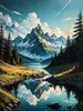 Set de paisaje transfronterizo pintura decorativa pintura de diamantes 5D DIY pintura decorativa de diamantes completos al por mayor, gran cantidad, buen precio, suministro de comercio exterior