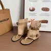 Sandalias de Tacón Oculto Estilo Chica Caliente Retro para Mujer, Nuevo Modelo Verano 2026, Sandalias Romanas Huecas con Hebilla, Botines de Verano de Tira
