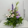 Arreglos de flores artificiales para bodas, arreglos florales para decoración de pasillo, decoraciones de escaparate de compromiso con temática de bosque, arreglos de escena de boda de color rojo rosa