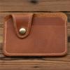 1045 Cartera para Hombre Billetera Bolso para Billetera Pinza Cuero Piel de Vaca Cuero Crazy Horse Vintage Casual Entrega Directa de Fábrica