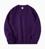 Sudadera de Algodón 350g Cuello Redondo Manga Larga Deportiva Holgada Cómoda Versátil Ropa para Grupo Ropa de Trabajo Unisex