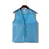 Chaleco de malla personalizado, chaleco fino de verano transpirable, chaleco de voluntario, camisa publicitaria promocional con logo impreso