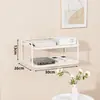 Soporte sin perforación para decodificador de TV, estante de almacenamiento para proyector, estante simple de pared para router