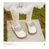 Zapatos de Cuero para Niñas Snafy 2025 Primavera y Otoño Nuevo Estilo Zapatos de Princesa de Cristal para Niñitas Flats para Niños de Suela Blanda