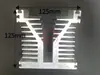 Perfil de Alumínio 6063 Quadrado Dissipador de Calor Refrigerado a Ar para Ventilador Amplificador Perfil de Alumínio de Alta e Baixa Potência com Ventilador