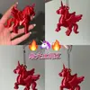Produto Novo Transfronteiriço Impresso em 3D Fofo Pônei Unicórnio Rosa Sonhador Chaveiro Decoração de Carro Casal Celebridade da Internet
