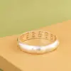 Anillo del Rey Ciervo Dorado de Plata Pura Chapado en Oro con Mantra de Seis Palabras, Anillo Abierto Minimalista de Moda de Plata Lisa, Joyería de Plata