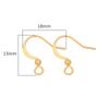Cobre 14K/18K Pacote Ouro Prata Grossa Platina Gancho de Orelha Acessórios Brincos DIY Feitos à Mão Joia de Orelha Material Artesanal