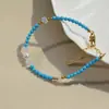 Pulsera de Ojo de Gato Dorado Marrón Ojo de Tigre Turquesa Imitación Perla Nivel A Sensación de Alta Gama Lujo Ligero Exquisito Capas Nicho Al por Mayor