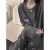 Pijama doce de manga comprida para meninas para primavera e outono, novo estilo coreano 2026, plus size, confortável para usar em casa e ao ar livre, verão