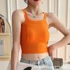 Nova beleza sexy de volta camisola slim fit com almofada de peito assentamento top desgaste exterior interior fitness yoga underwear