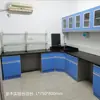 Bancada de Laboratório Aço-Madeira Personalizada Bancada de Laboratório Mesa para Experimentos Químicos Bancada de Testes Mesa de Operação de Laboratório Todo Aço