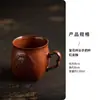 Taza de Té Casera Estilo Chino con Asa, Taza para Beber Agua Antiescaldante, Taza Pequeña de Café para Oficina, Taza de Cerámica de Regalo