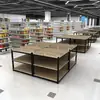 Defeng Tienda de Compras Mesa de Exhibición tipo Isla Aperitivo Bebida Cerveza Grano Aceite Leche Estante de Apilamiento de Tres Niveles Escritorio de Promoción para Supermercado
