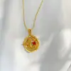 Loja de ouro com pingente de anjo bebê de ouro antigo, pingente de amor com diamante, fecho seguro, pingente de colar feminino longo que não desbota