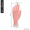 Prática de Nail Art para Iniciantes Usando uma Mão Falsa para Posicionar Tips de Unha, Mão de Exposição para Salão de Unhas, Modelo de Mão de Borracha, Molde de Mão de Silicone no Atacado