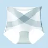 Pantalones de Abdomen con Vendaje Cruzado X de Hielo Ultradelgados de Verano para Mujer de Seda de Hielo de Cintura Alta Levantamiento de Glúteos Abdominales Ropa Interior Transpirable de Secado Rápido sin Costuras