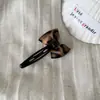 Pinza Retro Estilo Coreano con Estampado de Leopardo y Lazo para el Cabello para Mujer Pinza Versátil para Cola de Caballo Pinza Lateral BB Pinza de Garra Tocado de Gama Alta Accesorios para el Cabello