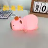 Lámpara de Noche Capibara Lámpara de Mesita de Noche Lámpara de Ambiente Dormitorio Kawaii Luz Nocturna Celebridad de Internet Más Vendida Luz Táctil de Silicona