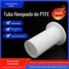 Processamento Personalizado de Buchas de PTFE, Buchas de PTFE, Tubos de Teflon PTFE Flangeados Resistentes a Altas Temperaturas, Entrega Rápida