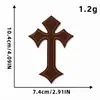 Parches bordados por computadora, insignias bordadas, accesorios para ropa y sombreros, insignias para zapatos y sombreros DIY, parches de tela de cruz multicolor