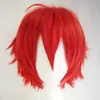 Cosplay de Anime Universal Preto Pequeno Franja em Forma de M Invertida Conjunto de Cabelo Masculino Cão de Caça de Bungou Osamu Dazai Levemente Cacheado Multicor