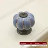 Alça Colorida de Liga de Dopamina Cerâmica Abóbora para Porta de Armário Desenho Animado Alça de Furo Único Gaveta Guarda-Roupa Alça de Porta de Armário