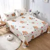 Sábana de una pieza dormitorio estudiantil cama individual doble 1.5 metros 1.8m cepillada dibujos animados infantiles sábana de 1.1 metros