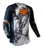 Camiseta de Manga Longa Fox para Moto Off-Road Secagem Rápida Resistente ao Desgaste Respirável Roupa de Ciclismo Roupa de Motocicleta Masculina Venda Direta da Fábrica