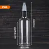 Botella con Punta de Gel 50ml 100ml Plástico PET Botella de Pigmento para Champú Loción de Abeja Botella con Gotero de Apriete