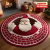 Envío Transfronterizo de Alfombras de Terciopelo de Cristal Navideñas Resistentes a las Manchas, al Desgaste y Fáciles de Mantener, para Uso Doméstico en Dormitorios y Salas de Estar, Felpudos Decorativos Antideslizantes