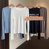 Calidad recomendada con Camiseta Base de Lana Tencel Adelgazante de Manga Larga Protector Solar para Mujer Primavera y Verano Nuevo T0314D