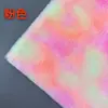 Tela tie-dye de pelo de conejo en stock, tela de felpa de conejo con degradado colorido para muñecas, zapatos, cajas de regalo y ropa