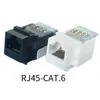 Módulo de red RJ45 libre de seis tipos de enchufe de socket de red gigabit, cableado integrado, cabeza de cristal, panel de distribución de cable de red, enchufe