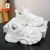 Zapatos Deportivos para Niña Babudou Primavera y Verano Nuevo Estilo Malla Simple Transpirable Zapatos de Marco para Niña Zapatos de Papá Estudiante