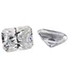 Piedra Suelta de Moissanita Radiante Irregular Color D Genuino, Rectangular Facetada con Bordes Biselados, Piedra Facial para Anillo Radiante de Moissanita, en Stock